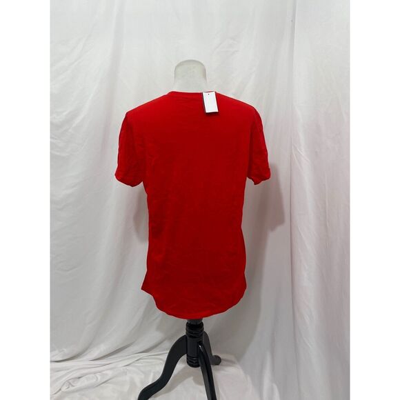 Fifth Sun Adult Christmas Shirt Red Gnome Christmas Short Sleeve Size Small - Picture 3 of 7